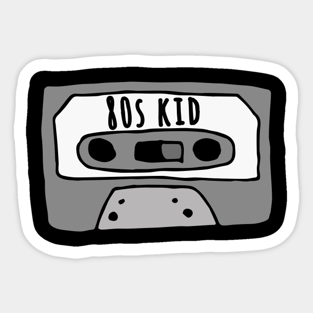 80s kid Sticker by bubbsnugg